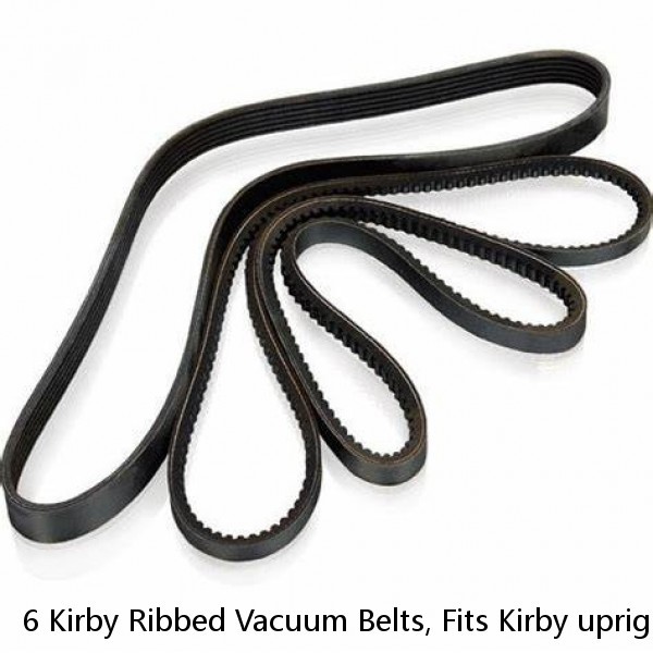 6 Kirby Ribbed Vacuum Belts, Fits Kirby upright vacuum cleaners 1960 to present, #1 small image