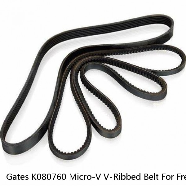 Gates K080760 Micro-V V-Ribbed Belt For Freightliner Condor 2001-2002 #1 small image