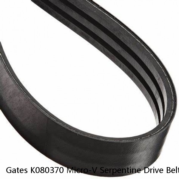 Gates K080370 Micro-V Serpentine Drive Belt For Select 13-16 BMW Models #1 image