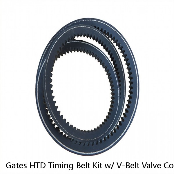 Gates HTD Timing Belt Kit w/ V-Belt Valve Cover Gasket 04-08 Suzuki Forenza Reno #1 image